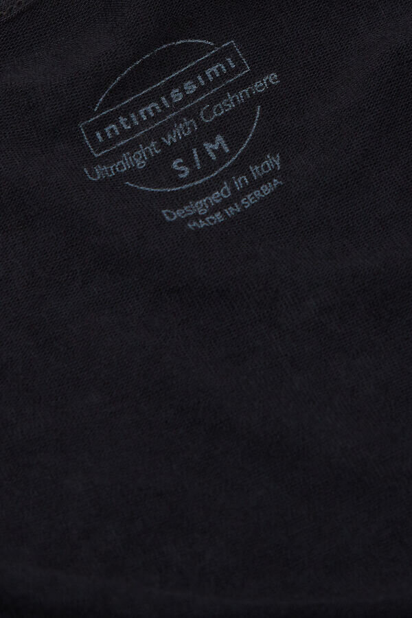 Long Sleeve Wrap Top in Modal Ultralight with Cashmere Long Sleeve Wrap Top in Modal Ultralight with Cashmere