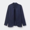 Long-Sleeved Cotton Interlock Cardigan