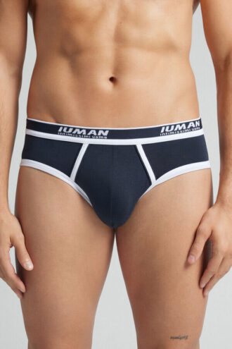 Men’S Superior Cotton Briefs with Logo
