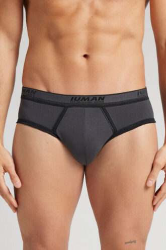 Men’S Superior Cotton Briefs with Logo