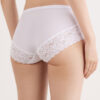 Microfiber and Lace High Rise Panties
