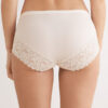 Microfiber and Lace High Rise Panties