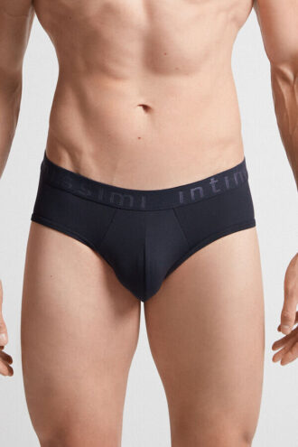 Microfiber Briefs with Logo Detail