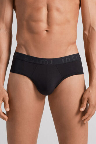 Microfiber Briefs with Logo Detail