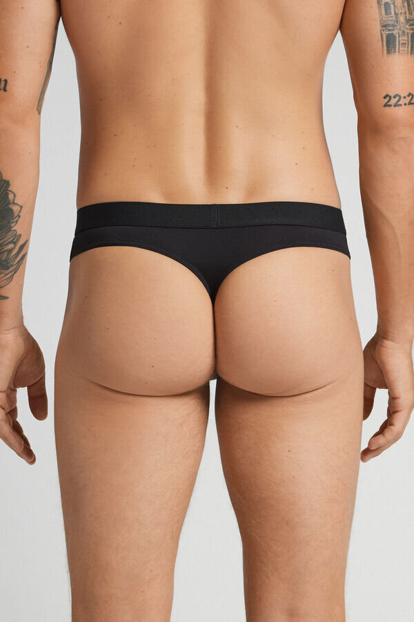 Microfiber Thong with Logo Microfiber Thong with Logo