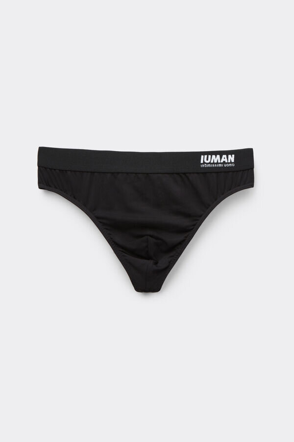 Microfiber Thong with Logo Microfiber Thong with Logo