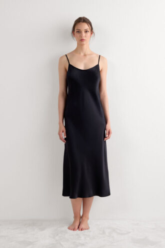 Midi-Length Slip in Silk