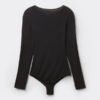 Modal and Cashmere Long-Sleeve Bodysuit