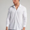 Modal and Silk Pique Shirt Modal and Silk Pique Shirt