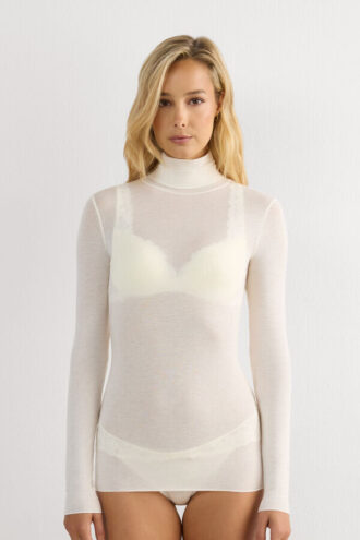 Modal Cashmere Ultralight High-Neck Top