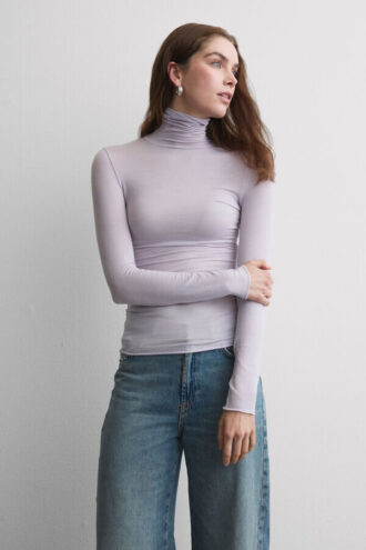 Modal Cashmere Ultralight High-Neck Top