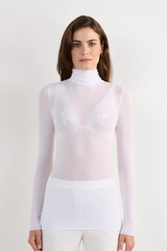Modal Cashmere Ultralight High-Neck Top