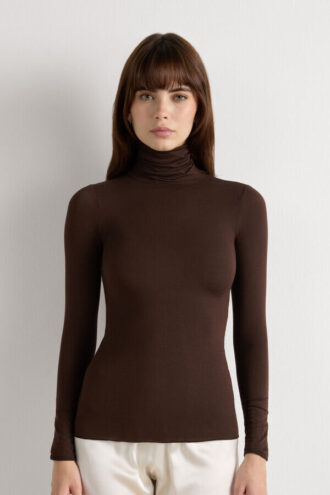 Modal Cashmere Ultralight High-Neck Top