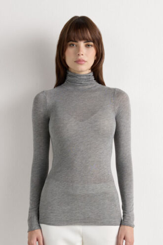 Modal Cashmere Ultralight High-Neck Top