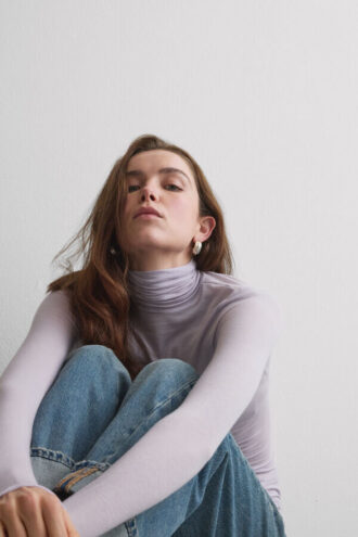 Modal Cashmere Ultralight High-Neck Top