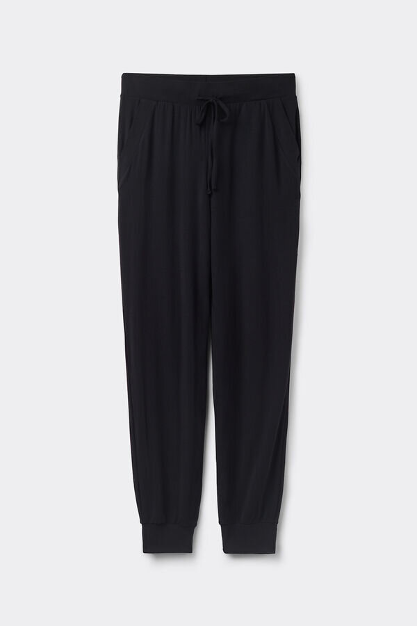 Modal Full Length Cuffed Pants Modal Full Length Cuffed Pants