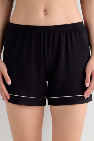 Modal Shorts with Contrast Trim