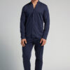 Open Front Full Length Pajamas in Cotton