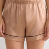 Piped Silk Shorts