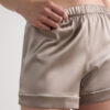 Piped Silk Shorts