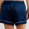 Piped Silk Shorts