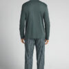 Premium Mercerized Cotton and Stripe Print Cloth Full Length Pajamas