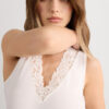 Pretty Flower Modal and Lace Tank Top Pretty Flower Modal and Lace Tank Top