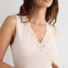 Pretty Flower Modal and Lace Tank Top Pretty Flower Modal and Lace Tank Top