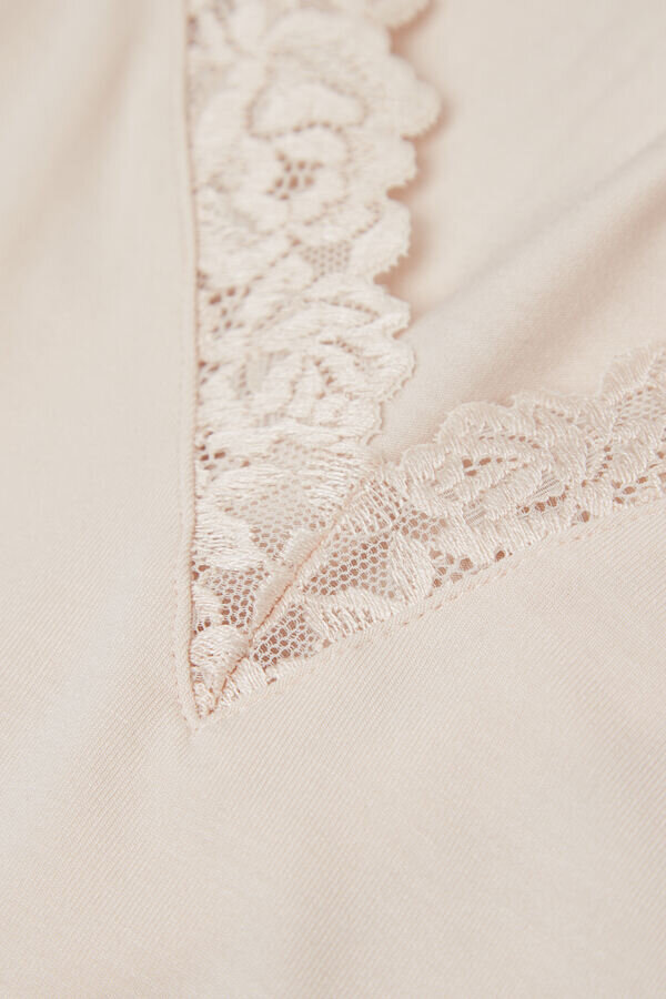 Pretty Flower Modal and Lace Tank Top Pretty Flower Modal and Lace Tank Top