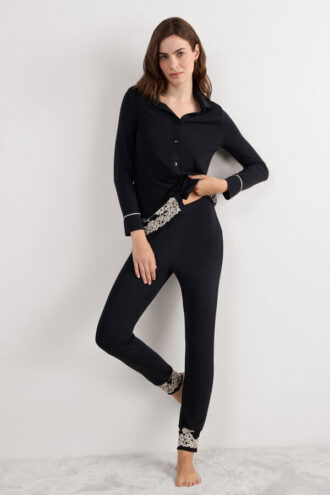 Pretty Flowers Full Length Cuffed Modal Pants