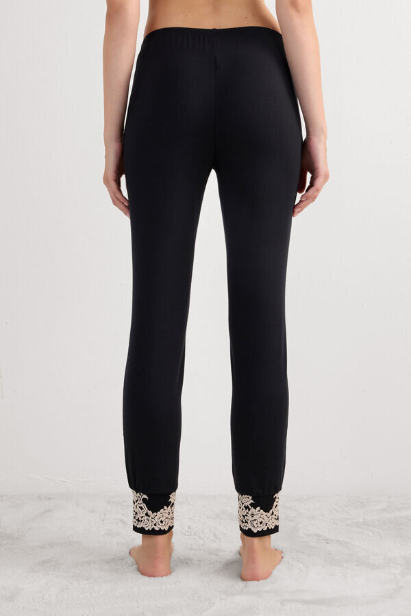 Pretty Flowers Full Length Cuffed Modal Pants Pretty Flowers Full Length Cuffed Modal Pants