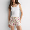 Pretty Flowers Print Silk Shorts Pretty Flowers Print Silk Shorts