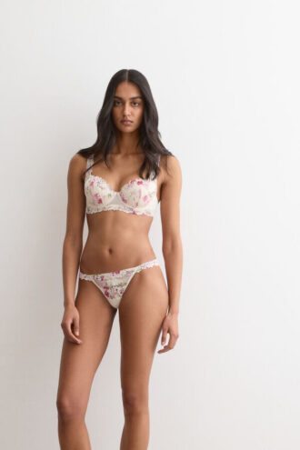 Pretty Flowers Print Sofia Balconette Bra