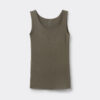 Raw Edge Round Neck Cotton Tank Top Raw Edge Round Neck Cotton Tank Top