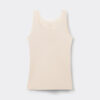 Raw Edge Round Neck Cotton Tank Top Raw Edge Round Neck Cotton Tank Top