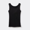 Raw Edge Round Neck Cotton Tank Top Raw Edge Round Neck Cotton Tank Top