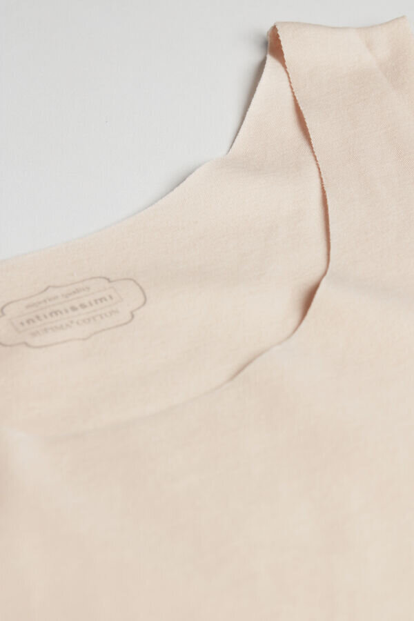 Raw Edge Round Neck Cotton Tank Top Raw Edge Round Neck Cotton Tank Top