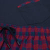 Red and Blue Check Print Cloth and Cotton Short Pajamas