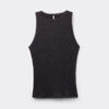 Ribbed Cotton Lame Tank Top Ribbed Cotton Lame Tank Top