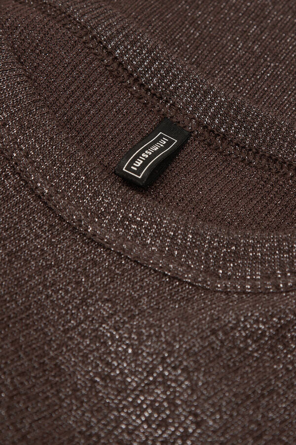 Ribbed Cotton Lame Tank Top Ribbed Cotton Lame Tank Top