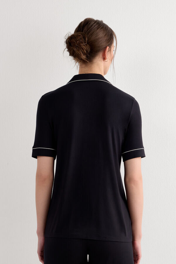 Short Sleeve Button Up Shirt in Modal Short Sleeve Button Up Shirt in Modal