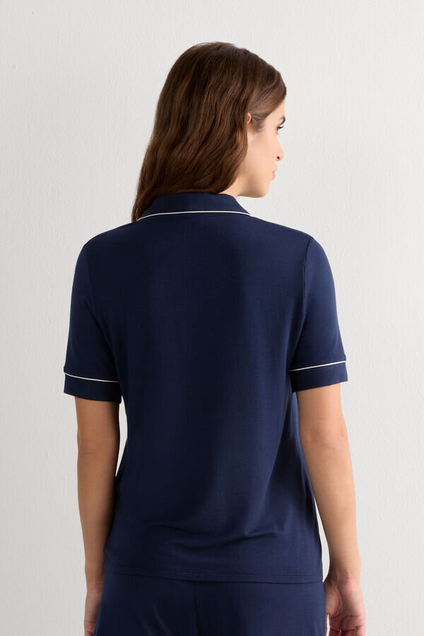 Short Sleeve Button Up Shirt in Modal Short Sleeve Button Up Shirt in Modal