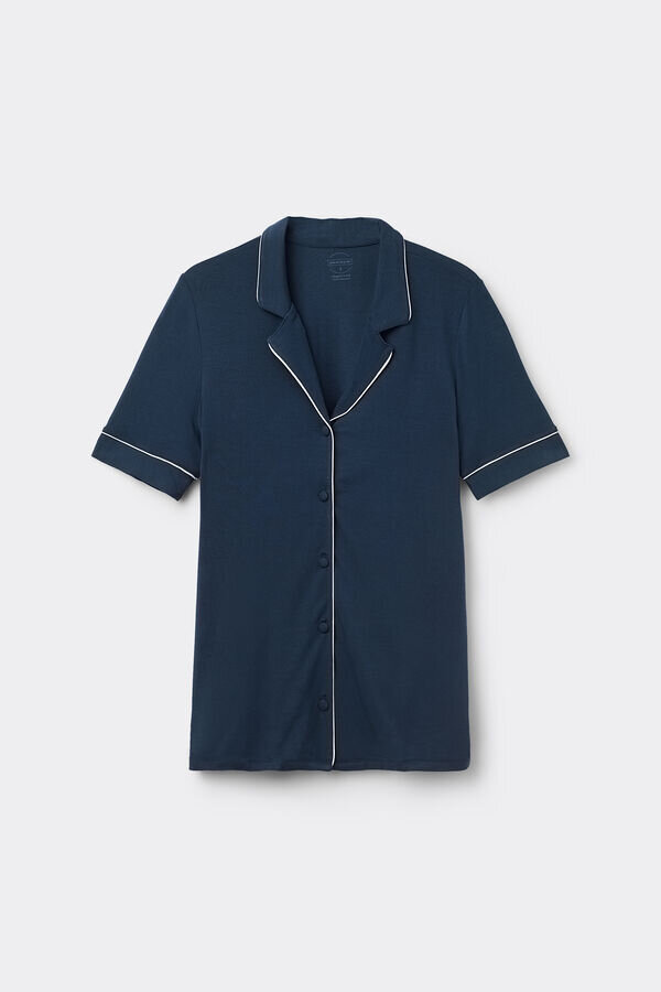 Short Sleeve Button Up Shirt in Modal Short Sleeve Button Up Shirt in Modal