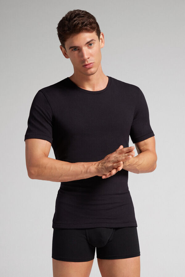 Short-Sleeve Modal-Cashmere Top Short-Sleeve Modal-Cashmere Top