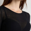 Short-Sleeved Top in Ultranatural with Cashmere