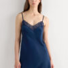 Silk Slip with Lace Insert Detail