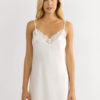 Silk Slip with Lace Insert Detail Silk Slip with Lace Insert Detail