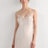 Silk Slip with Lace Insert Detail
