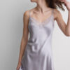 Silk Slip with Lace Insert Detail