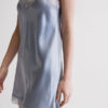 Silk Slip with Lace Insert Detail Silk Slip with Lace Insert Detail